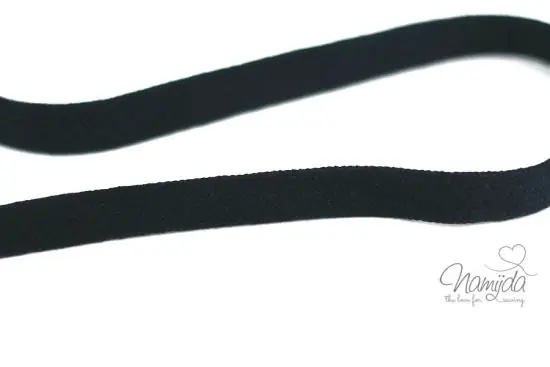 Top-Preis 1 MTR. ♥ Kordel, Band – flach – Dunkelblau – 1,5 cm ♥