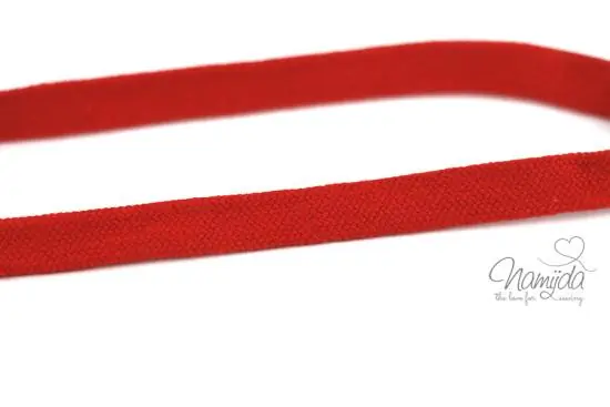 Direktkauf 1 MTR. ♥ Kordel, Band – flach – Rot – 1,5 cm♥