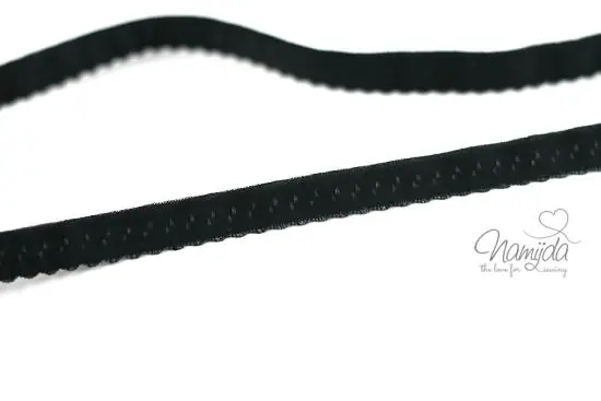 Letzte Chance 1 MTR. ♥ Elastisches Einfassband – Schrägband – Dunkelgrau ♥