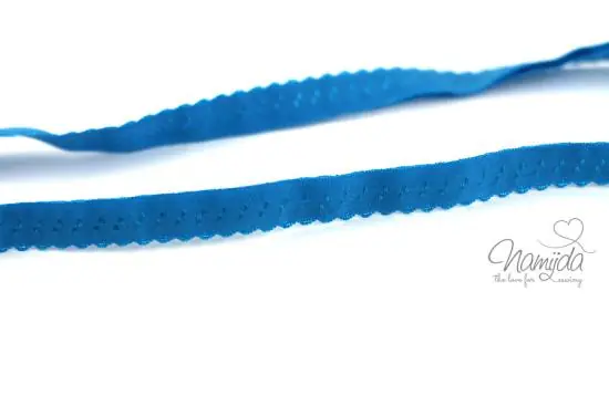 Garantierte Lieferung 1 MTR. ♥ Elastisches Einfassband – Schrägband – Türkis ♥