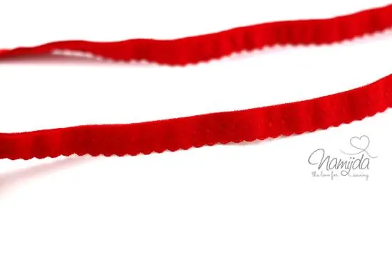 Saisonangebot 1 MTR. ♥ Elastisches Einfassband – Schrägband – Rot ♥