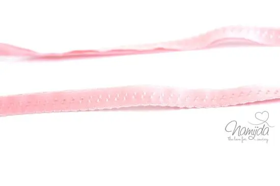 Preis Gesenkt 1 MTR. ♥ Elastisches Einfassband – Schrägband – PUDERRosa ♥