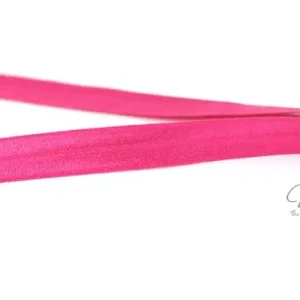Finale Aktion 1 MTR. ♥ Elastisches Einfassband - Pink - Falzgummi - Glänzend ♥