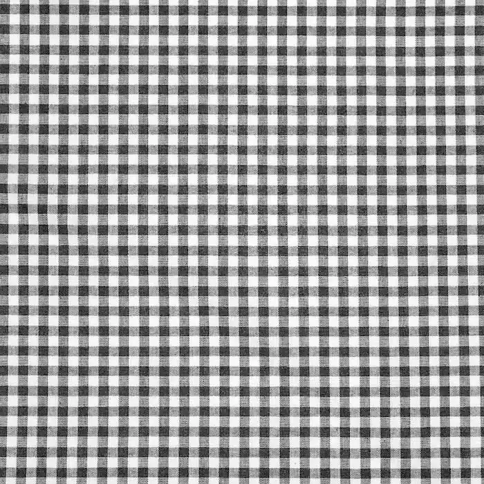Baumwolle, Popeline, kariert, 30179-022, schwarz Weltweiter Versand