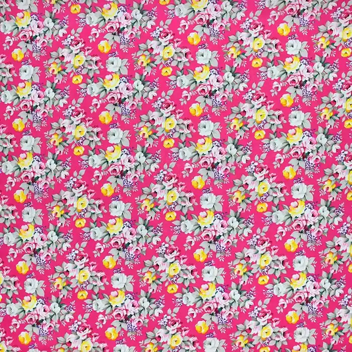 Baumwolle, Popeline, Blumenmuster, 30176-999 Weltweiter Versand