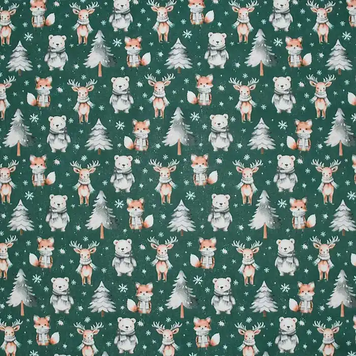 Baumwolle, Popeline, festlich, 30061-01, grün Gratis Versand