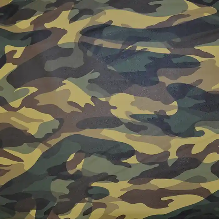 Kunstleder, Bekleidungsleder, Tarnmuster, 19057-027 Geprüft