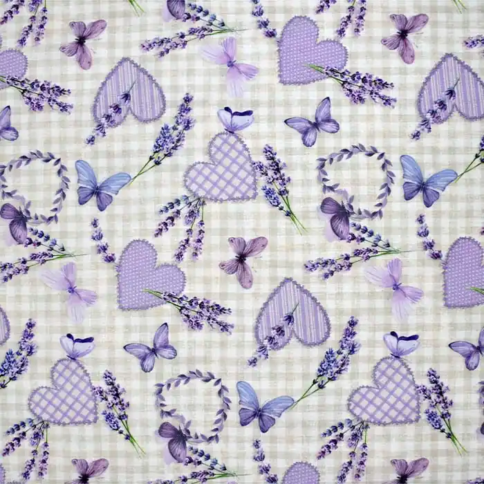 Deko, Druck, digital, imprägniert, floral, 27825-3820 Garantierte Lieferung