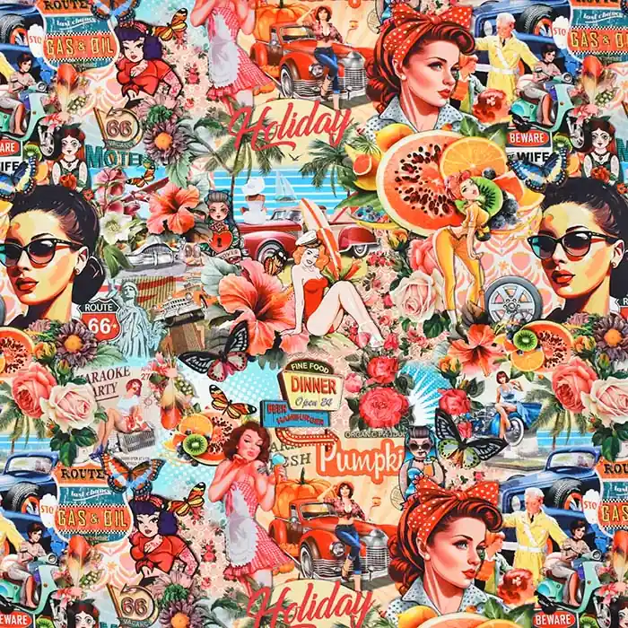 Deko, Druck, digital, retro, 28387-11, orange Must-Have