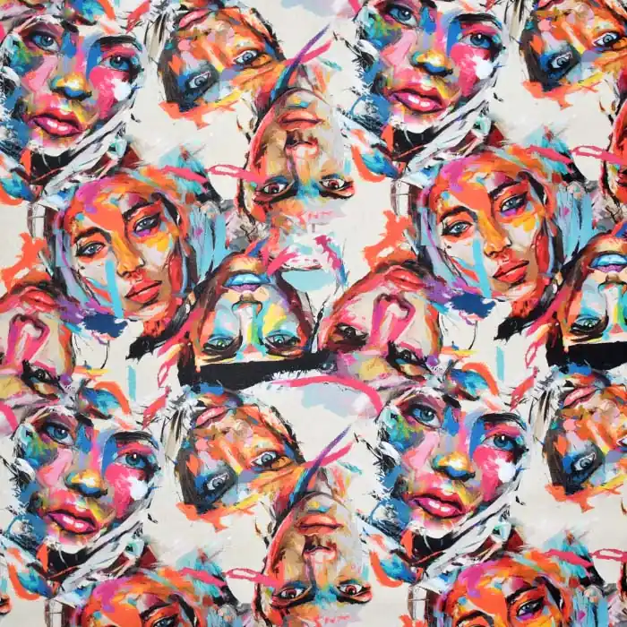 Deko, Druck, digital, Gesichter, 24088-3883 Zertifiziert