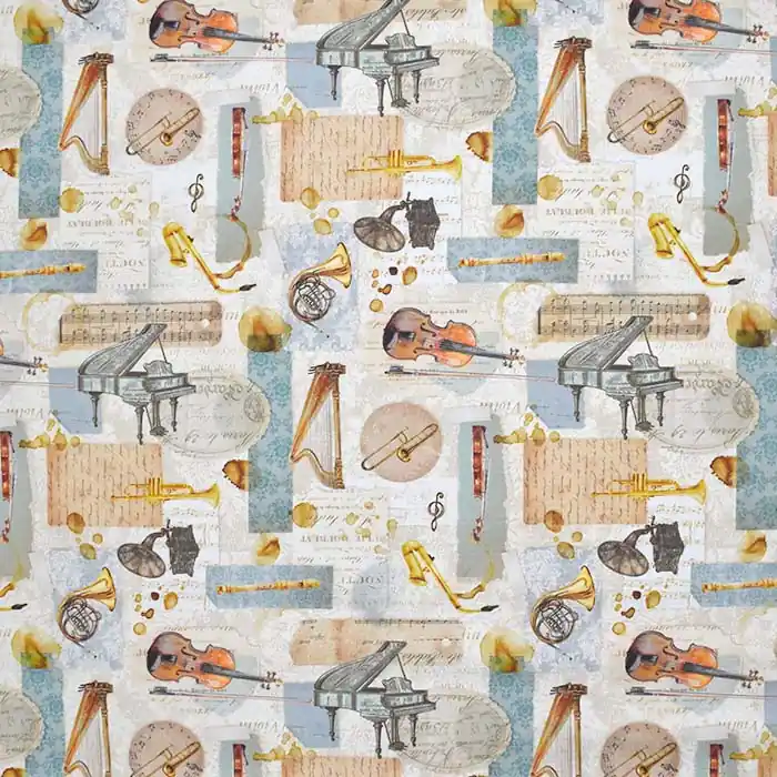 Deko, Druck, digital, Musik, 24088-3865 Echt