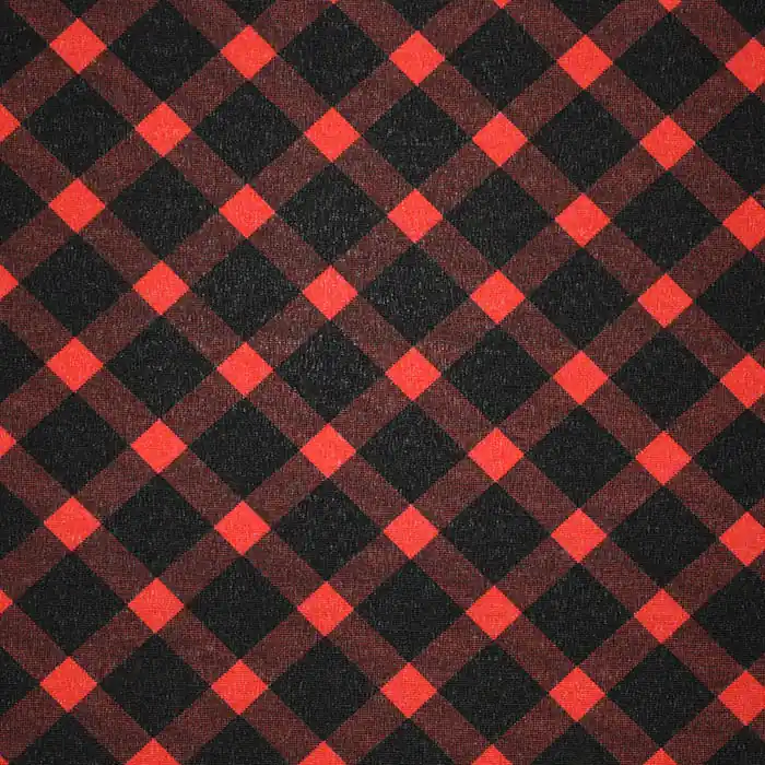 Sichere Zahlung Deko, Druck, Karo, 26175, rot-schwarz