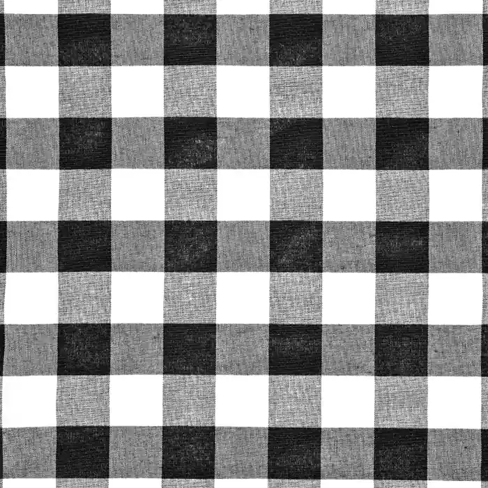 Neu Im Sortiment Dekostoff, Karo, 21033-1, schwarz