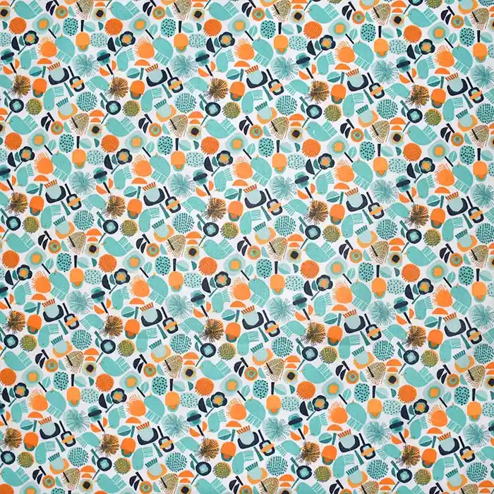 Baumwolle, Popeline, floral, 30072-02 Highlight