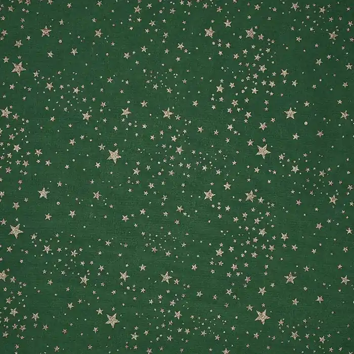 Baumwolle, Popeline, festlich, Sterne, 29695-280, grün Preisknaller