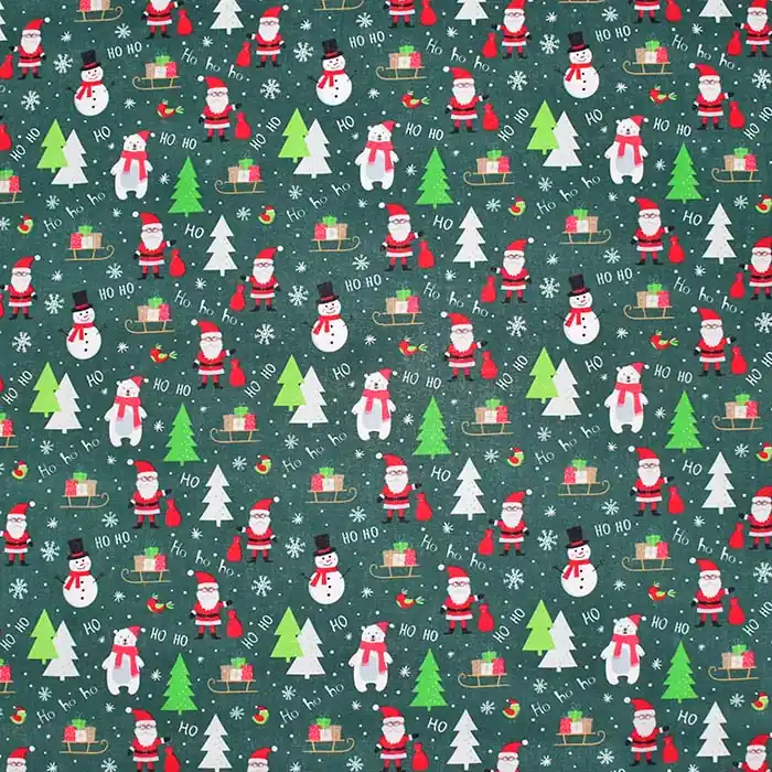 Aktuell Baumwolle, Popeline, festlich, Weihnachten, 30062-01, grün