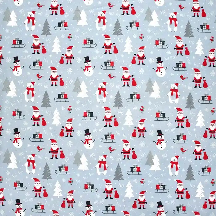 Jetzt Zugreifen Baumwolle, Popeline, festlich, Weihnachten, 30062-02, blau