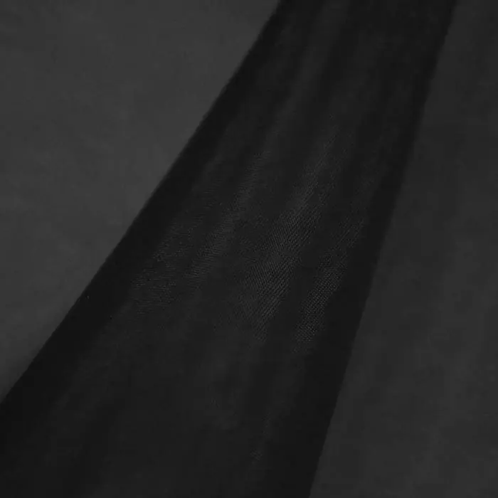 Kostenloser Rückversand Organza, Polyester, 29555-27, schwarz