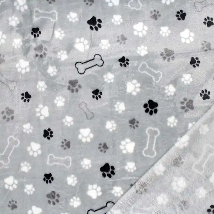 Ausverkauf Velours coral, beidseitig, Tiere, 29374-610