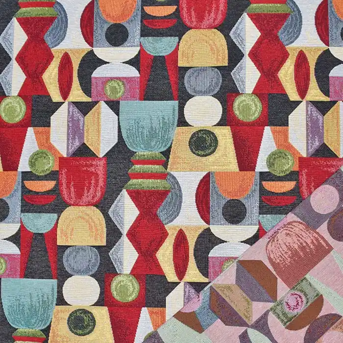 Dekojacquard, beidseitig, abstrakt, 29518 Top-Qualität