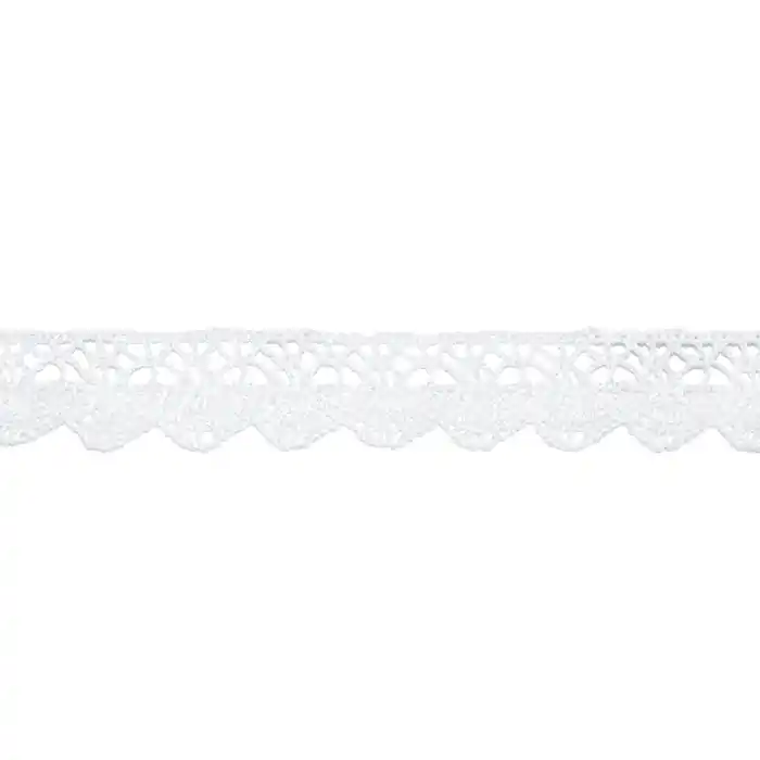 Nur Für Kurze Zeit Spitze, Baumwolle, 15 mm, 24310-001, weiß