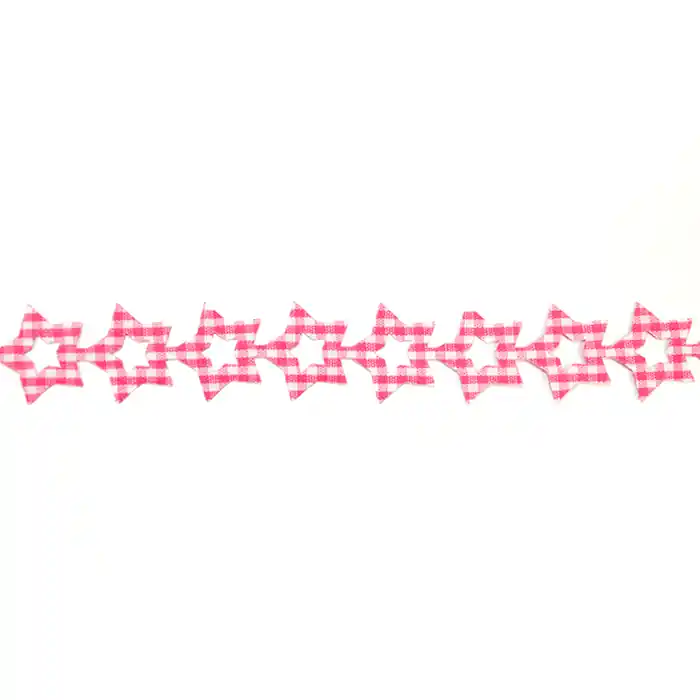 Markenprodukt Band, dekorativ, Sterne, 17266-43161, rosa