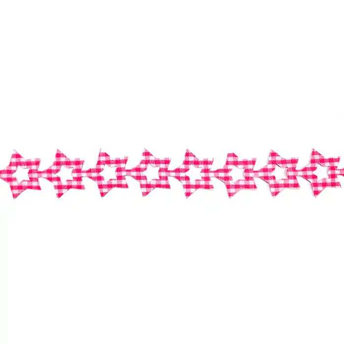 Bestseller Band, dekorativ, Sterne, 17266-43163, fuchsie