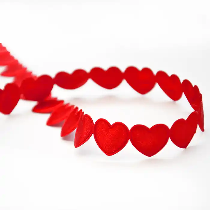 Band, Herzen, 16179-11301, rot Nur Heute