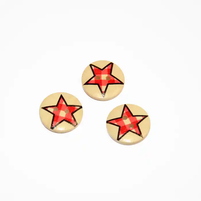 Knopf, Holz, Druck, 20 mm 16519-42229 Bestseller