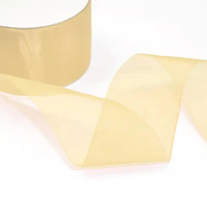Band, Organza, 20 mm, 5033-6, vanille Gratis Versand