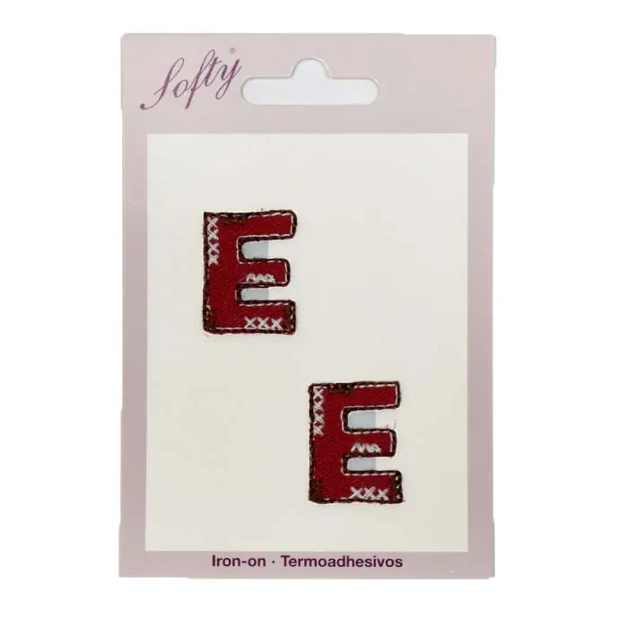 Applikation, Buchstabe E, 24369-005, rot Angebot