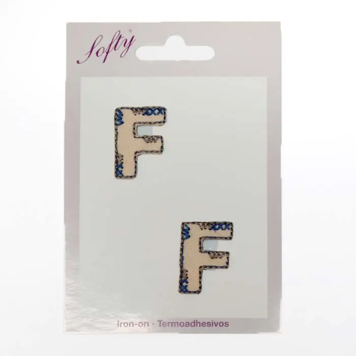 Applikation, Buchstabe F, 24369-006, beige Sofort Bestellen