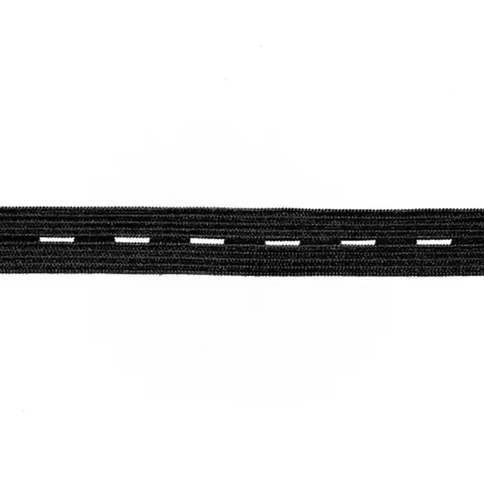 Lochgummiband, 30 mm, 23169-002, schwarz Neue Ware