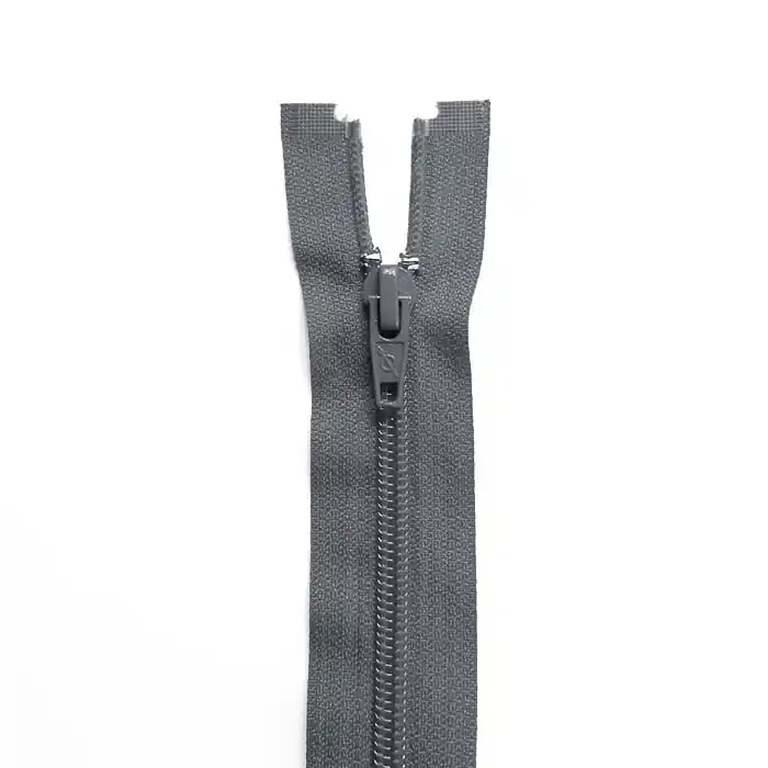 Hochwertig Reißverschluss, teilbar, 80 cm, 6 mm, 18302-712, grau