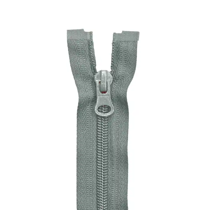 Echt Reißverschluss, teilbar, 70 cm, 6 mm, 18301-720, grau