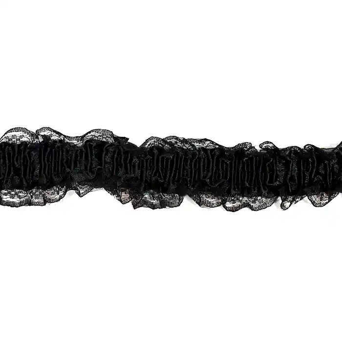 Elastikband, dekorativ, 23171-002, schwarz Sale