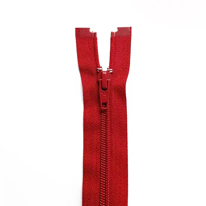 Weltweiter Versand Reißverschluss, teilbar, 50 cm, 6 mm, 18299-548, rot