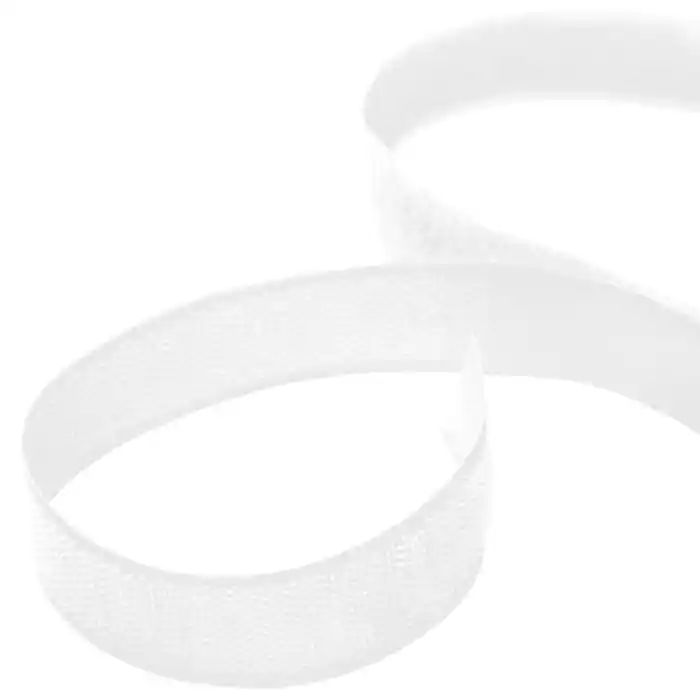 Klettband, 16 mm, 17019-1, weiß Echt