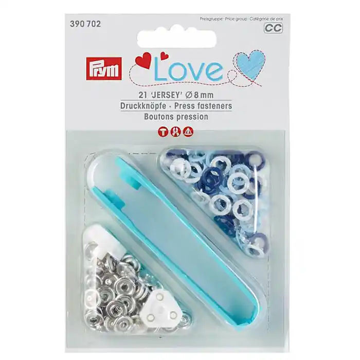 Exklusiv Druckknöpfe, für Jersey, 8 mm, Prym, 390702