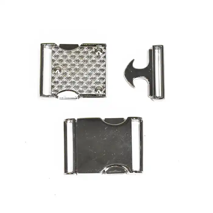 Metallschnalle, 25 mm, 23622-101, silbern Schneller Versand