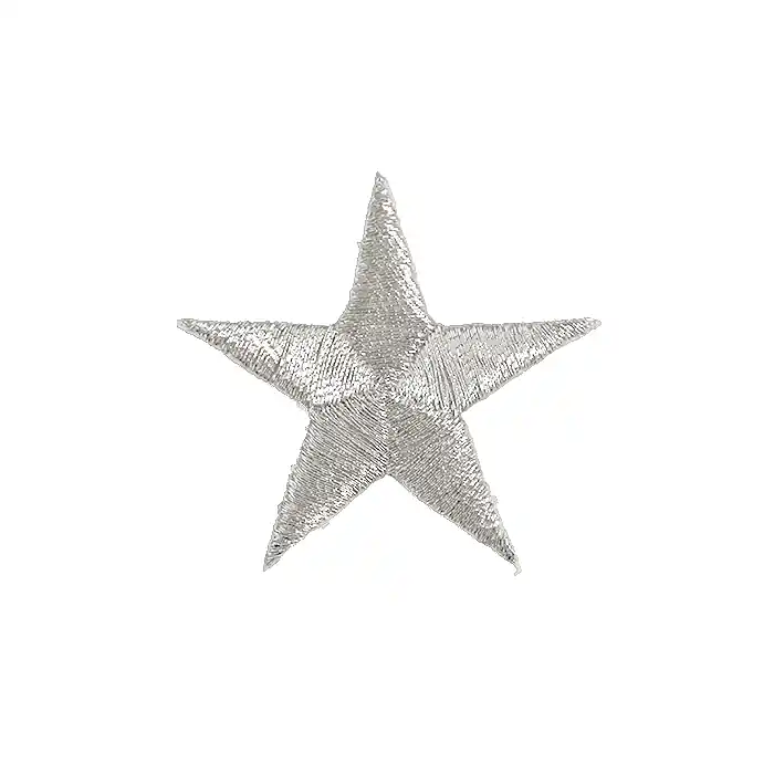 Top-Qualität Applikation, Sterne, 18315-101, silber