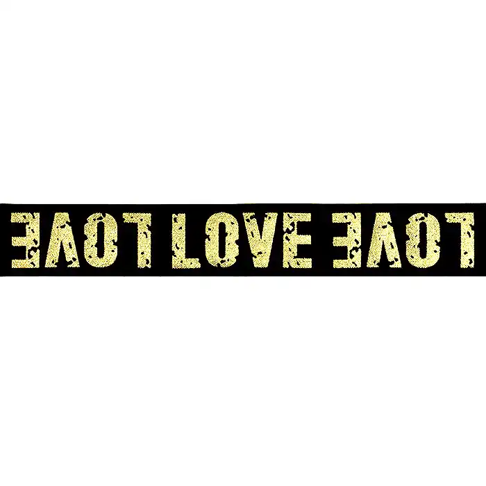 Schnäppchen Elastikband, dekorativ, 40 mm, Druck, 23352-575, golden