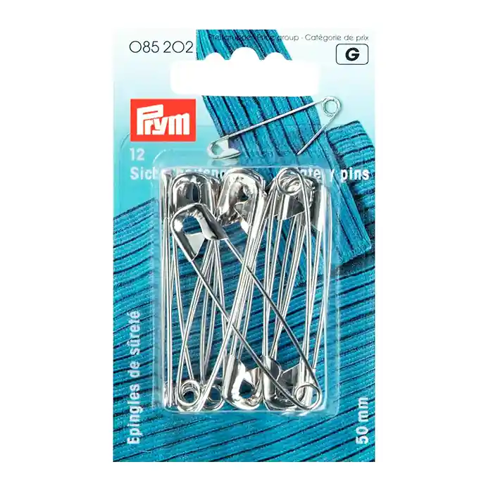 Sicherheitsnadeln, Prym, 50 mm, 85202, silber Markenprodukt