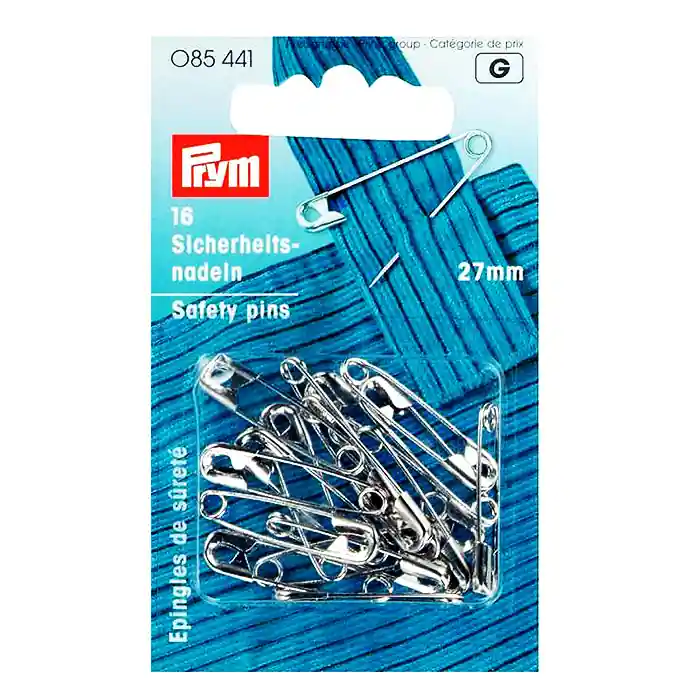 Neuheit Sicherheitsnadeln, Prym, 27 mm, 85441, silber