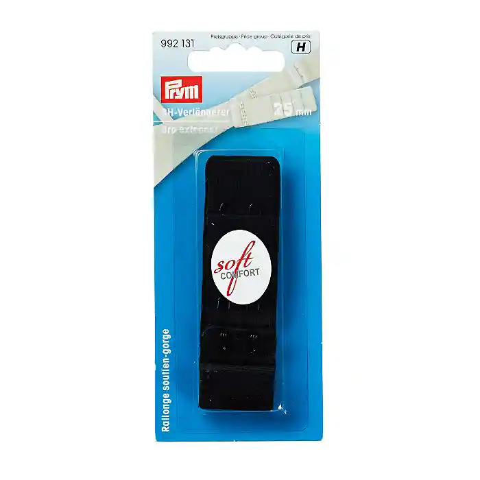 Gleich Bestellen BH-Verlängerer, 25 mm, Prym, 992131, schwarz