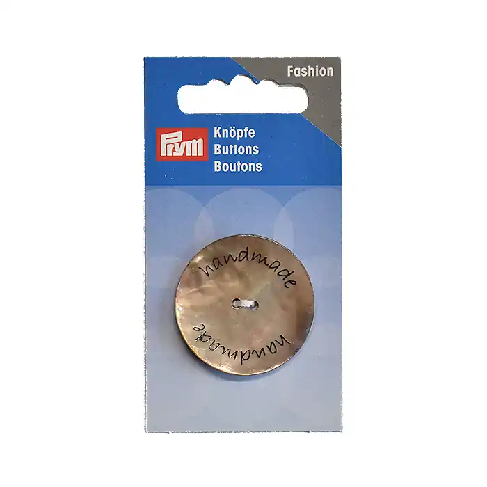 Top-Seller Muschelknopf, 34 mm, Prym, 318219, beige