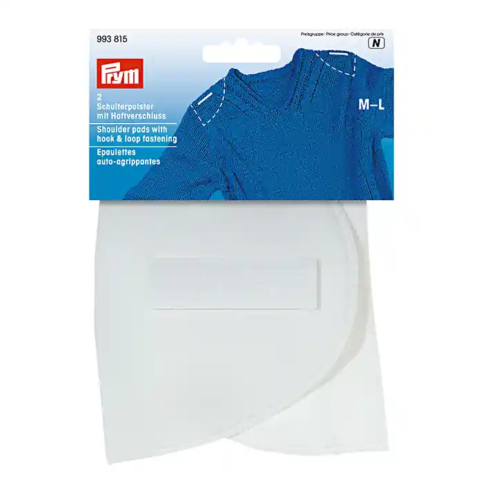 Schulterpolster mit Haftverschluss, Größe M-L, Prym, 993815, weiß Jetzt Zugreifen