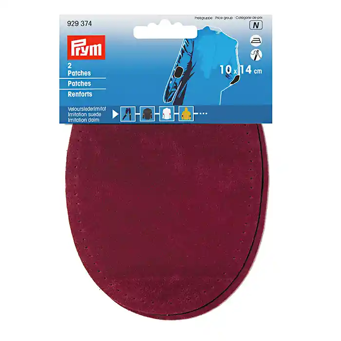 Sichere Zahlung Patches, aufbügelbar, 10 x 14 cm, Prym, 929374, bordeaux