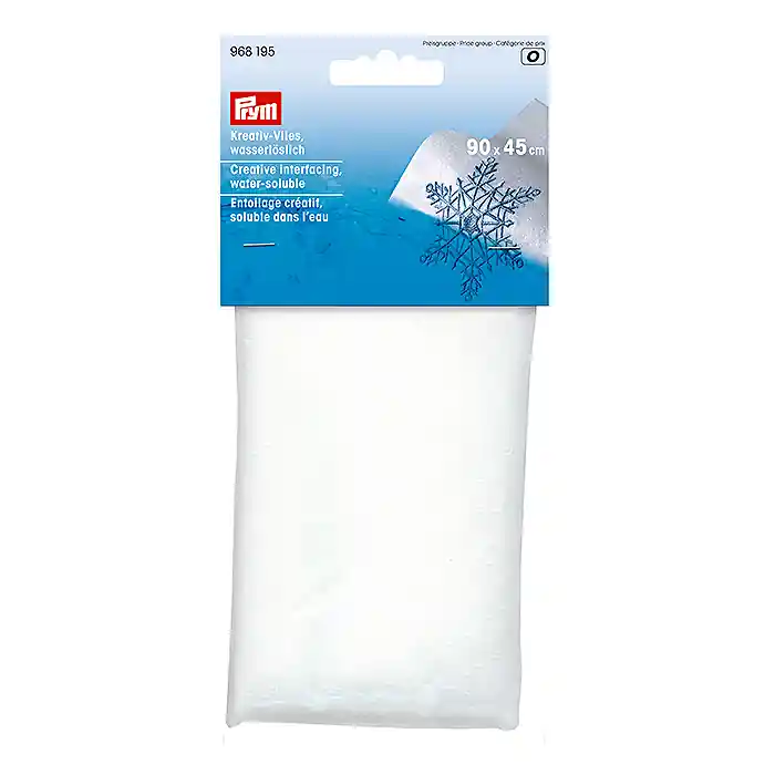 Kreativ-Vlies, wasserlöslich, Prym, 968195, weiß Top-Seller