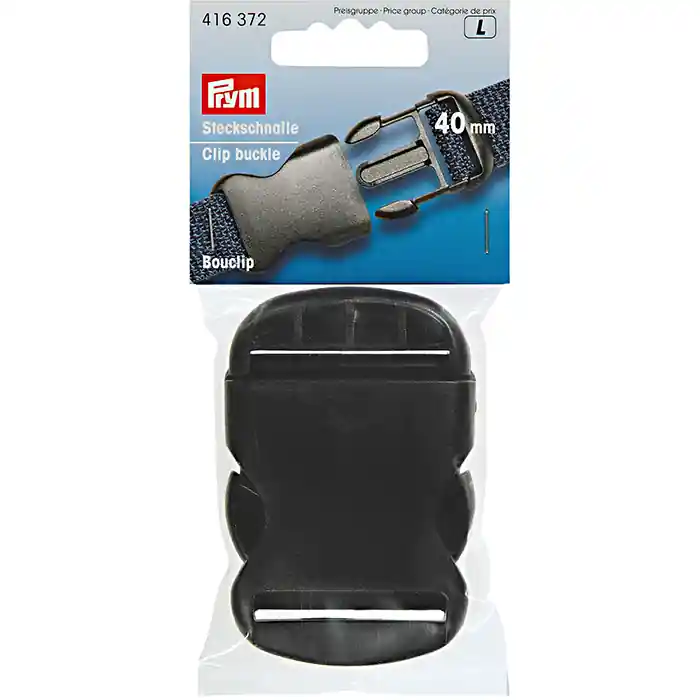 Knallerangebot Steckschnalle, Prym, 40 mm, 416352, schwarz
